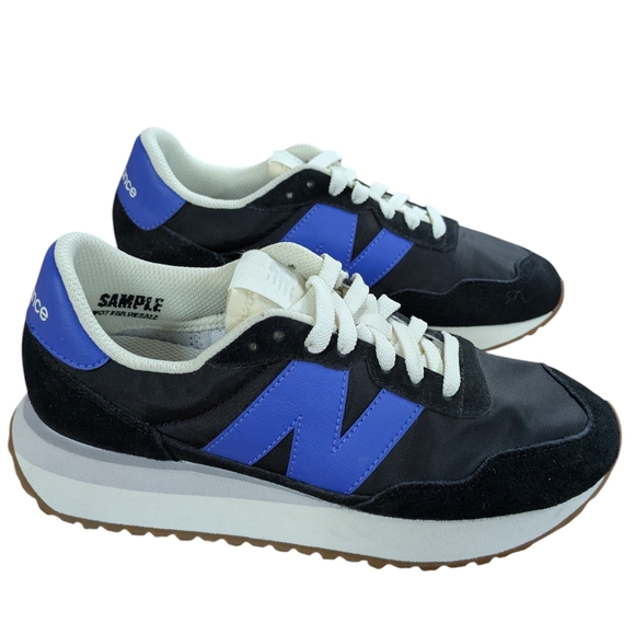 New Balance 237 Sneakers Black and Blue Womens Size 7 - Picture 2 of 11